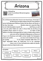 Vorschau - Unterrichtsreihen - Arizona Lückentext mit Wortspeicher Hörverstehen und Suchsel - Seite 1