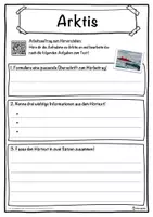 Vorschau - Unterrichtsreihen - Arktis Lückentext mit Wortspeicher Hörverstehen und Suchsel - Seite 3