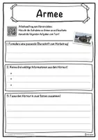 Vorschau - Unterrichtsreihen - Armee Lückentext mit Wortspeicher Hörverstehen und Suchsel - Seite 3