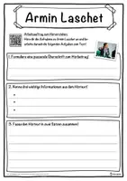 Vorschau - Unterrichtsreihen - Armin Laschet Lückentext mit Wortspeicher Hörverstehen und Suchsel - Seite 3