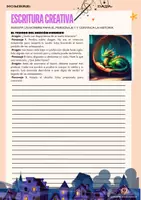 Vista previa - Hojas de trabajo - ESCRITURA CREATIVA: EL TESORO DEL DRAGÓN - Portada