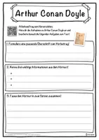 Vorschau - Unterrichtsreihen - Arthur Conan Doyle Lückentext mit Wortspeicher Hörverstehen und Suchsel - Seite 3