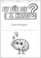 Vorschau - Arbeitsblätter - Wiederholung Deutsch - fit für Klasse 8 - Einstieg / Einführung in den Deutschunterricht / Abschluss Deutsch Klasse 7 - Übung für die Sommerferien (umfassendes Übungsheft und Lösungen) - Seite 1