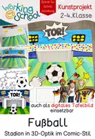 Vorschau - Mal- und Bastelvorlagen - Fußball WM 2026 | Kunst - Deckblatt