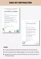 Vorschau - Arbeitsblätter - Willkommensbriefe Klasse 1 | Willkommensgruß Schulanfang | Brief Einschulung | Erster Schultag Grundschule - Seite 2