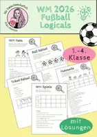 Vorschau - Arbeitsblätter - Fußball Logical 1.-4. Klasse zur WM 2026 - Deckblatt