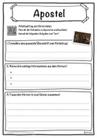Vorschau - Unterrichtsreihen - Apostel Lückentext mit Wortspeicher Hörverstehen und Suchsel - Seite 3