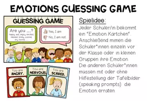 Vorschau - Spiele - EMOTIONS and FEELINGS - Guessing Game - Seite 1