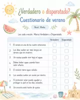 Vorschau - Arbeitsblätter - Spanisch Sommer / Verano – Quiz & Leseverständnis für den Spanischunterricht zum Schuljahresende - Seite 3