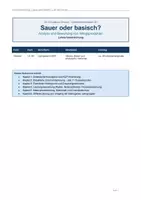 Vorschau - Arbeitsblätter - Q1 - UV 1 - Projekt Säuren, Basen und analytische Verfahren - Seite 1
