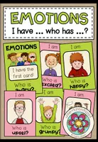 Vorschau - Spiele - Emotions and Feelings Englisch – Gefühle, Emotionen, Feelings Vocabulary, Wortschatz, Hörverstehen, Speaking | I Have Who Has, Wortschatzspiel, Kartenspiel 3., 4., 5., 6. Klasse, Grundschule, Sekundarstufe - Deckblatt