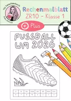 Vorschau - Arbeitsblätter - Rechenmalblatt WM 2026 Klasse 1 - LEICHT Zahlenraum bis 10 - Deckblatt