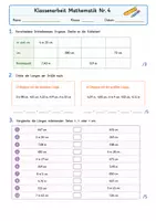 Vorschau - Arbeitsblätter - Mathematik Klassenarbeit - schriftliche Addition, Subtraktion, Mal Plus Häuser und Längen - Seite 2
