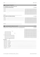 Vorschau - Fördermaterial/Inklusion - Klassenarbeit Mathematik Klasse 7 – Flächeninhalt & Umfang - Seite 2