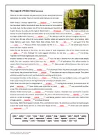 Vorschau - Arbeitsblätter - The Legend of Robin Hood (Lückentext / Reading) - Seite 1