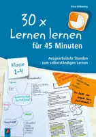 Vorschau - Stundenentwürfe - 30 x Lernen lernen für 45 Minuten – Klasse 1–4: Ausgearbeitete Stunden zum selbstständigen Lernen - Deckblatt