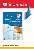 Vorschau - Stundenentwürfe - 30 x Lernen lernen für 45 Minuten – Klasse 1–4: Ausgearbeitete Stunden zum selbstständigen Lernen - Seite 1
