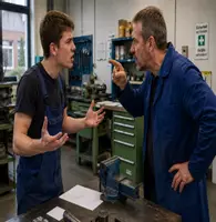 Vorschau - Stundenentwürfe - Was tun, wenn es Konflikte in der Ausbildung gibt? Konfliktsituationen analysieren und konstruktive Lösungsvorschläge entwickeln! Lernsituation mit Zusatzmaterial (Tafelbild und Erweiterungsaufgaben in 2 Niveaustufen)! - Deckblatt