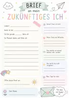 Vorschau - Arbeitsblätter - Vorlage für einen Brief an mein Zukunfts-Ich - Deckblatt