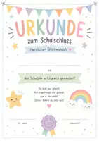 Vorschau - Arbeitsblätter - Urkunde für das Zeugnis/Schuljahresende - Deckblatt