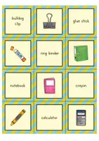 Vorschau - Spiele - School Things Memo-Game | Englischunterricht | Wortschatztraining & Lernspiel - Seite 2