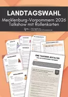 Vorschau - Arbeitsblätter - Landtagswahl Mecklenburg-Vorpommern 2026: Talkshow zum Wahlalter ab 16 (mit Einführung, Rollenkarten, Feedbackbogen) - Deckblatt