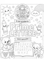 anteprima - Esercizi - Prime Lettere - Quaderno in bianco e nero - Pagina di copertina