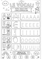anteprima - Esercizi - Prime Lettere - Quaderno in bianco e nero - Pagina 1