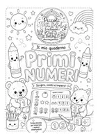 anteprima - Esercizi - Primi numeri - Quaderno in bianco e nero - Pagina di copertina