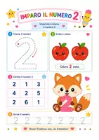 anteprima - Esercizi - Primi numeri - Quaderno a colori - Pagina 2