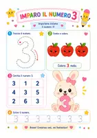 anteprima - Esercizi - Primi numeri - Quaderno a colori - Pagina 3