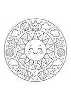 anteprima - Giochi - Mandala estivi da colorare - Pagina 1