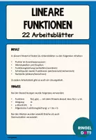 Vorschau - Arbeitsblätter - Lineare Funktionen 22 Arbeitsblätter mit Lösungen - Seite 1