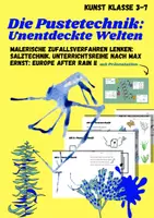 Vorschau - Arbeitsblätter - Pustetechnik: Stationenarbeit (Kunst) - Deckblatt