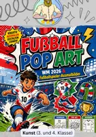 Vorschau - Mal- und Bastelvorlagen - Fußball-WM 2026 | Pop Art - Deckblatt