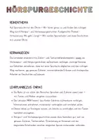 Vorschau - Unterrichtsreihen - Materialpaket: Hörspurgeschichten - Unterrichtsreihe, UB-Stunde und Material - Seite 1