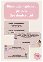 Vorschau - Präsentationen/Tafelbilder - Moderationsfächer für den Sportunterricht - Deckblatt