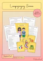 Vorschau - Stundenentwürfe - Sommer - Lesespaziergang für DaZ und Deutsch (5-fach differenziert) - Deckblatt