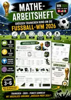 Vorschau - Arbeitsblätter - Mathe Arbeitsheft Fußball-WM 2026 Größen - Deckblatt
