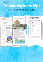 Vorschau - Stundenentwürfe - Orientierung in der Welt - Das Gradnetzt der Erde - Deckblatt