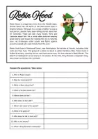 Vorschau - Unterrichtsreihen - Robin Hood (Story, Folklore): Reading (English) - Seite 1