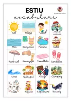 Vista previa - Hojas de trabajo - Vocabulari bàsic d'estiu - página 2
