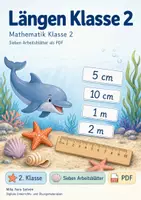 Vorschau - Arbeitsblätter - Längen, Messen und Größen Klasse 2 | Materialpaket | 20 PDFs mit 140 Arbeitsblättern - Seite 1