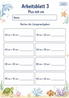 Vorschau - Arbeitsblätter - Längen rechnen | Mathematik Klasse 2 | 7 Arbeitsblätter als PDF - Seite 3