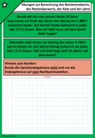 Vorschau - Arbeitsblätter - Rentenrechnung | Aufgaben - KOSTENLOS - Seite 1