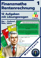 Vorschau - Arbeitsblätter - Rentenrechnung | Aufgaben + Lösungen - kaufen - Deckblatt