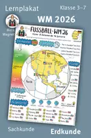 Vorschau - Fördermaterial/Inklusion - Lernplakat Fußball WM 2026 trifft Sachkunde/Erdkunde, Klasse 3–7 #WMFieberimUnterricht - Deckblatt