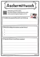 Vorschau - Unterrichtsreihen - Aschermittwoch Lückentext mit Wortspeicher Hörverstehen und Suchsel - Seite 3