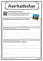 Vorschau - Unterrichtsreihen - Aserbaidschan Lückentext mit Wortspeicher Hörverstehen und Suchsel - Seite 3