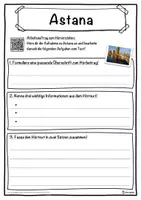 Vorschau - Unterrichtsreihen - Astana Lückentext mit Wortspeicher Hörverstehen und Suchsel - Seite 3